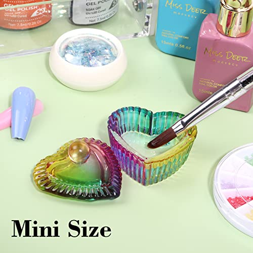 6 Piece Acrylic Nail Art Brush Set with Dappen Dish for Professional Manicure - Image 7