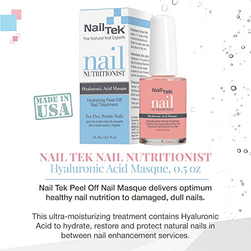 Nail Tek Nutritionist Hyaluronic Acid Peel-Off Masque for Soft Nails 0.5 oz - Image 3
