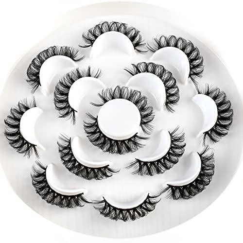 Natural Look Invisible Band False Eyelashes Soft Fluffy Blend Under Lashes - Image 2
