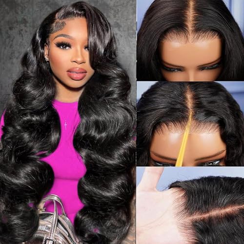 13x4 Natural Human Hair Closure Wig, Comfortable All-Day Wear