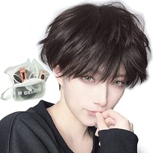 Comfortable Wear Natural Human Hair Men's Wig Stylish Appearance