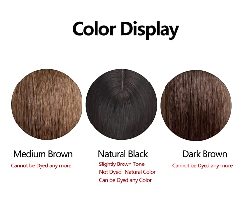 14-Inch Natural Human Hair Topper for Enhanced Volume and Flawless Coverage - Image 2