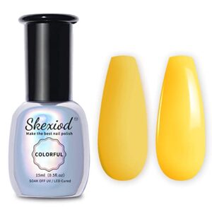 Vibrant Neon Yellow Gel Nail Polish 15ml for Long-lasting Stunning Nails