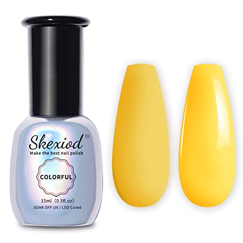 Vibrant Neon Yellow Gel Nail Polish 15ml for Long-lasting Stunning Nails