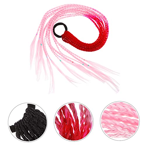 NOLITOY Ponytail Women's Hairstyle Decor Curly Wig Crochet Hook Curly Human Hair Wig Afro Wigs Braid Weave Decor Hairpiece Premium Hairpiece Hip Hop Headband Hair Piece Decorate Miss Silk - Image 8