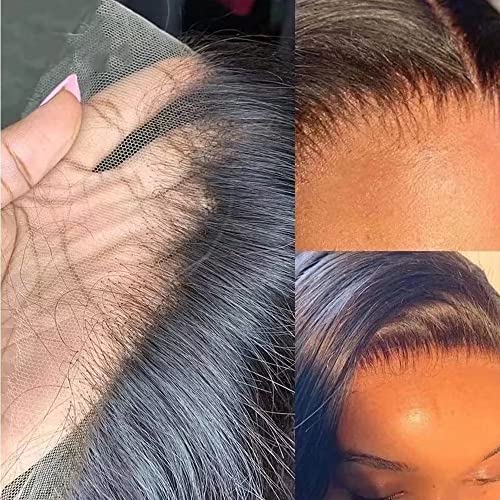 Ombre Highlight Honey Blond Loose Wave 13X6 HD Invisible Lace Front Human Hair Wigs for Women 150% Density Brazilian Remy Glueless Wig Pre Plucked with Baby Hair Bleached Knots for Women - Image 2