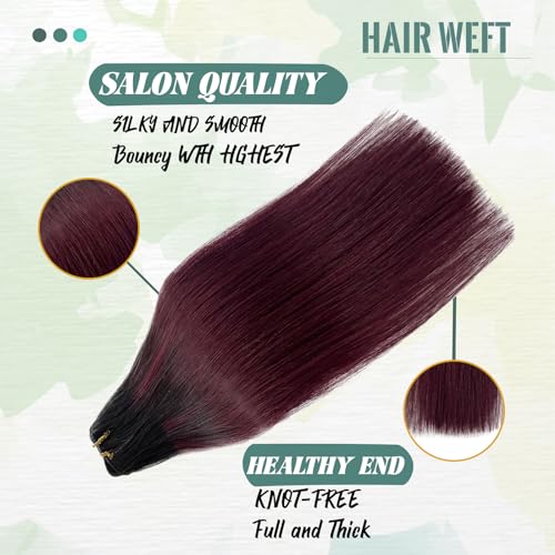 18 Inch Ombre Remy Human Hair Extensions for a Natural Look - Image 2