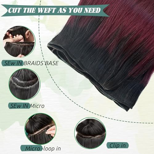 18 Inch Ombre Remy Human Hair Extensions for a Natural Look - Image 4