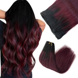 18 Inch Ombre Remy Human Hair Extensions for a Natural Look