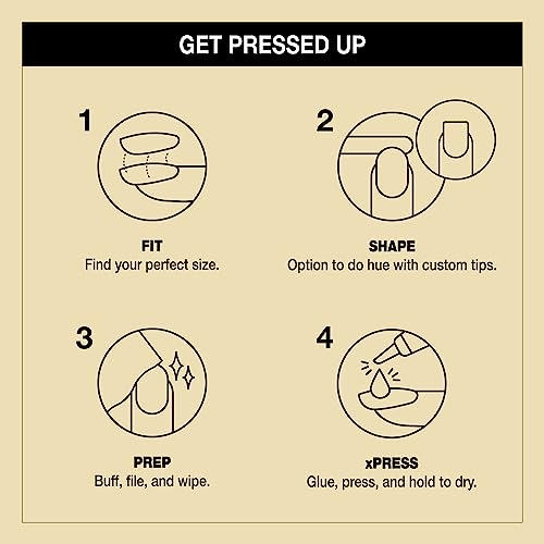 OPI xPress/On Press On Nails, Up to 14 Days of Gel-Like Salon Manicure, Vegan, Sustainable Packaging, With Nail Glue, Long Gold Shimmery Coffin Shape Nails, Break the Gold - Image 6