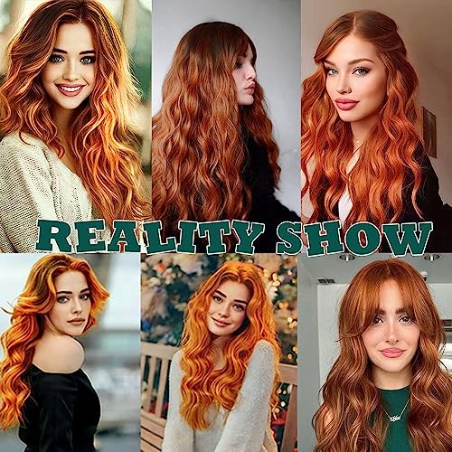 Orange Human Hair Wig - Image 4