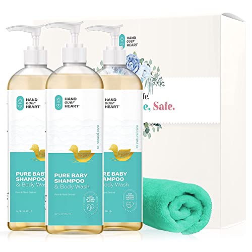 Organic Baby Shampoo & Body Wash: Natural, gentle cleansing.