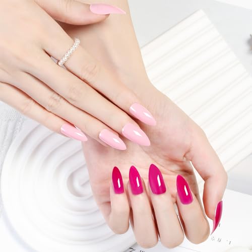 Pastel Acrylic Nail Art Designs Kit, 24 Piece Set for Chic Manicures