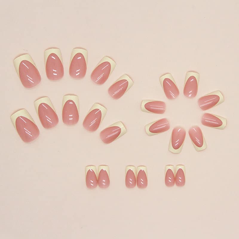 Pastel Peach Acrylic Nails - Image 4