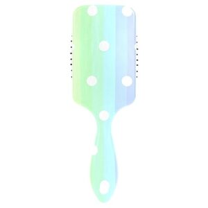 Pastel Rainbow Strip and Polka Dot Hair Comb, Anti Static Brush Hair, Healthy Hair Brush, 3d Brush Hair