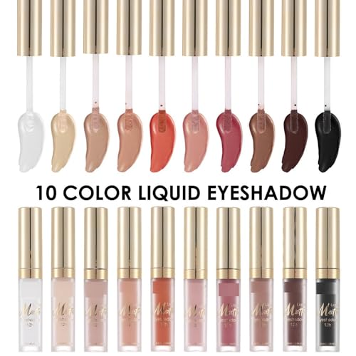 Peach Shimmer Liquid Eyeshadow 10ml Long-lasting Formula for All-Day Glamour - Image 4