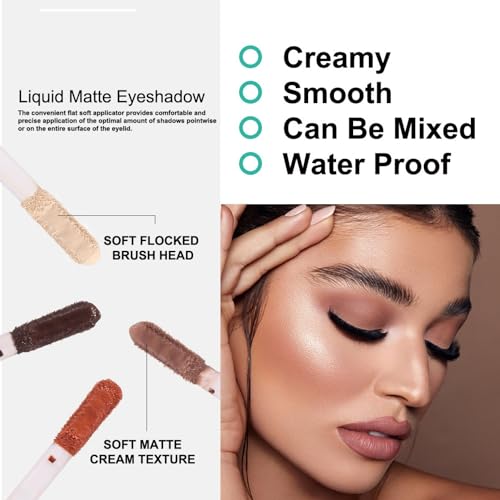 Peach Shimmer Liquid Eyeshadow 10ml Long-lasting Formula for All-Day Glamour - Image 5