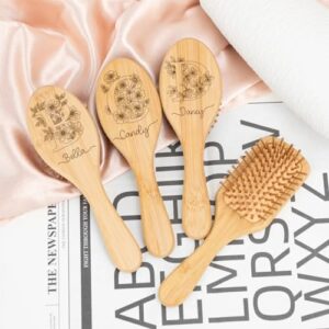 Custom Personalized Hair Brush with Ergonomic Handle and Soft Bristles for Unique Styles