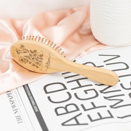 Personalized Wooden Hair Brush - Image 6