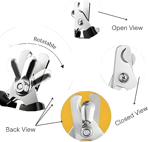 Pet Nail Clippers, Professional Grooming Tool with Safety Guard, Best Paw Safe and Painless Claw Trimmer, Lock-Protective to Avoid Over Cutting, Free Nail File, Pet Nail Clippers for Dogs & Cats. - Image 4