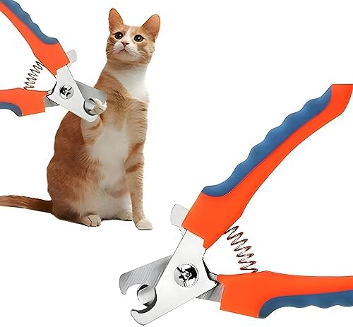 Pet Nail Clippers, Professional Grooming Tool with Safety Guard, Best Paw Safe and Painless Claw Trimmer, Lock-Protective to Avoid Over Cutting, Free Nail File, Pet Nail Clippers for Dogs & Cats. - Image 5