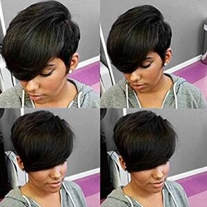 Petite Small Cap 12 Inch Human Hair Wig for Women Natural Look Comfortable Fit