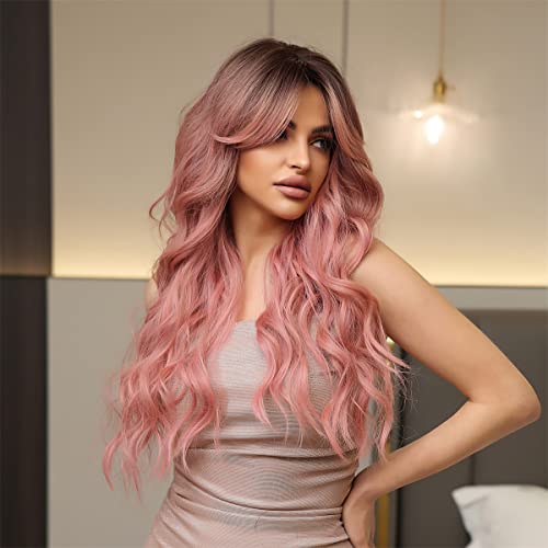 Pink Ombre Human Hair Wig - Image 2