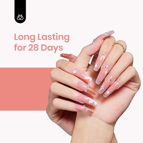 Charming Pink Peach Nail Polish 15ml for a Quick At-Home Manicure - Image 8