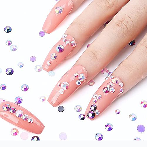 Pink Rhinestone Acrylic Nails - Image 4