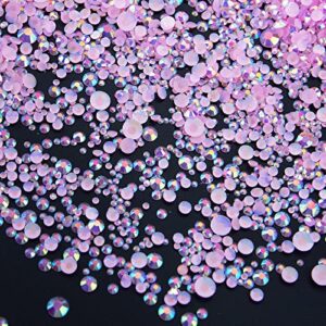 Pink Rhinestone Acrylic Nails