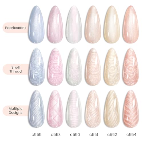 Pink Shimmer Gel Nail Polish - Image 3