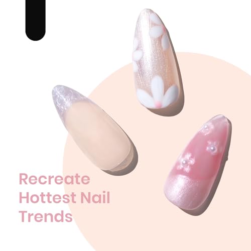 Pink Shimmer Gel Nail Polish - Image 5