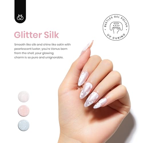Pink Shimmer Gel Nail Polish - Image 4