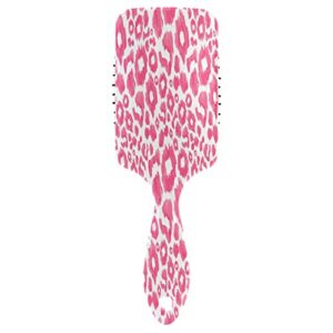 Pink Zebra Print Detangling Hairbrush for All Hair Types, Durable Style