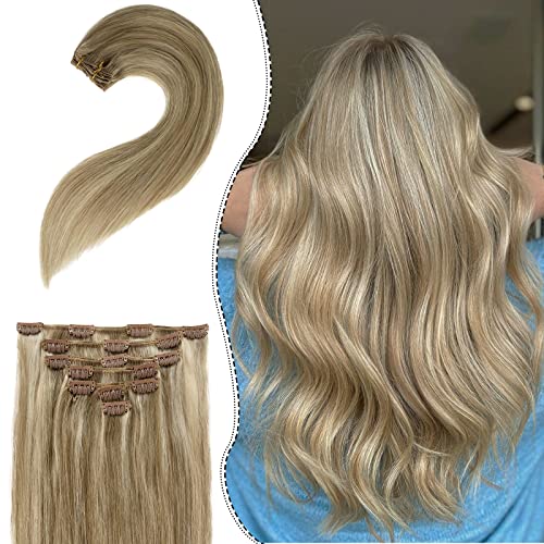 Platinum Blonde Clip In Human Hair Extension
