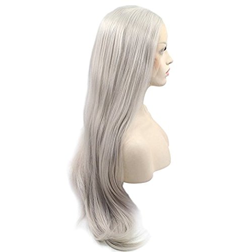 Platinum Silver Human Hair Wig - Image 3