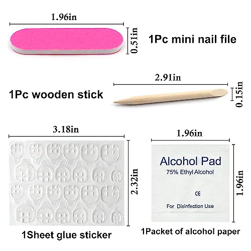 Press on Toenails 24pcs Short Square Fake Toenails Full Cover White Matte False Toe Nails Acrylic Toenails for Women Girls Foot Decor - Image 7