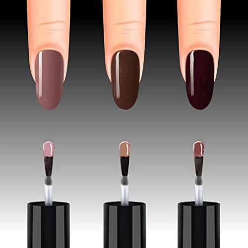 At-Home Quick Gel Nail Polish Kit with 6 Colors, 10ml Each Bottle - Image 3