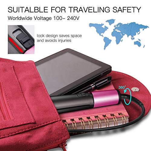 Ceramic Ionic Hair Straightener Brush with Fast Heat-Up and Ergonomic Handle for Effortless Styling - Image 7