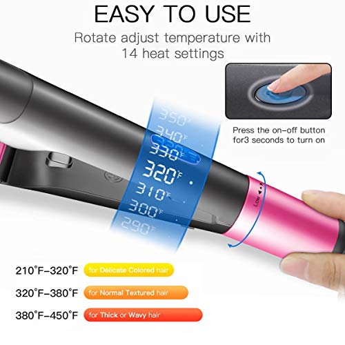 Ceramic Ionic Hair Straightener Brush with Fast Heat-Up and Ergonomic Handle for Effortless Styling - Image 2