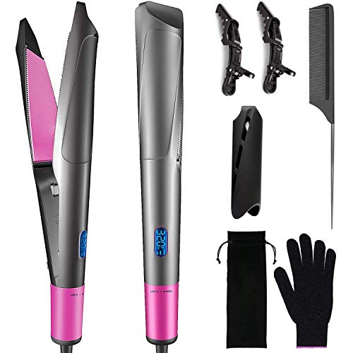 Ceramic Ionic Hair Straightener Brush with Fast Heat-Up and Ergonomic Handle for Effortless Styling - Image 8