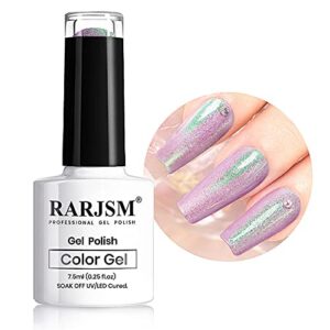 RARJSM Pearl Gel Nail Polish, Shell Glimmer Shiny Shimmers Nail Polish, Glitter Color Soak Off LED Nail Lamp Gel Polish Varnish Nail Art Manicure Pedicure 1Pcs 7.5ML