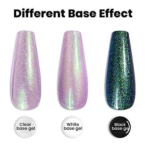 RARJSM Pearl Gel Nail Polish, Shell Glimmer Shiny Shimmers Nail Polish, Glitter Color Soak Off LED Nail Lamp Gel Polish Varnish Nail Art Manicure Pedicure 1Pcs 7.5ML - Image 4