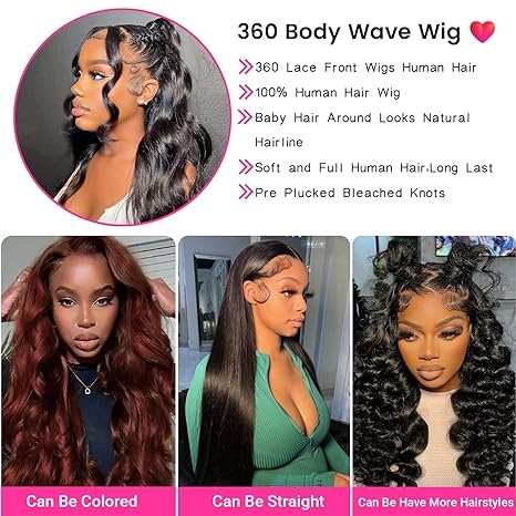 Real Human Hair Full Lace Wig - Image 5