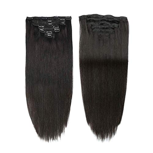 18 Inch Red Clip-In Human Hair Extensions for Natural Volume and Length - Image 2