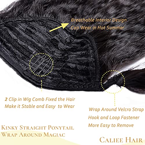 20 Inch Remy Human Hair Ponytail Extension Natural Feel and Look - Image 3
