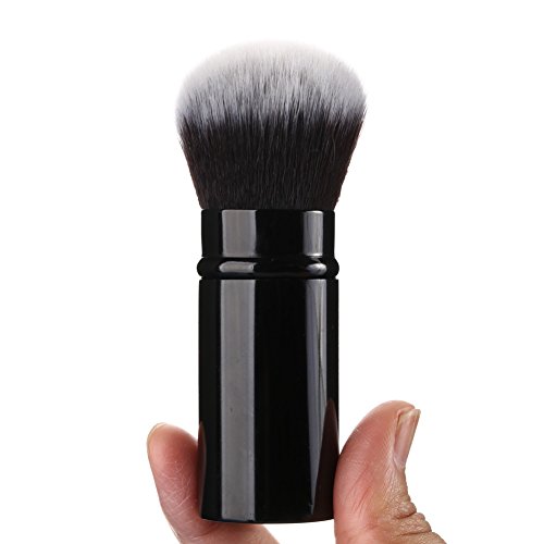 Sinide Retractable Makeup Brush Set Professional Kabuki Kit for Travel Mineral Powder Cream Cosmetics - Image 3