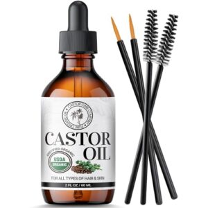 Organic Rosemary Jojoba Hair Growth Oil, 4 oz Bottle, Pure and Natural Formula