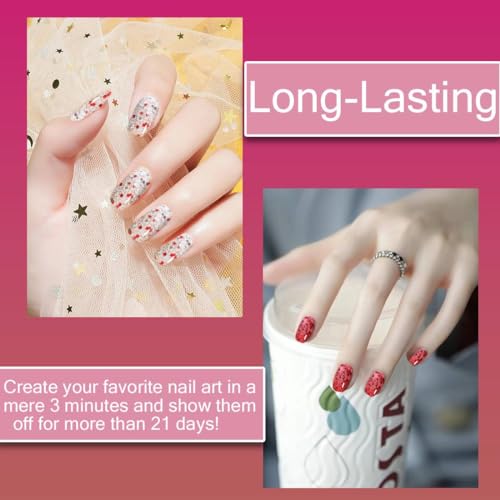 12 Piece Set Vibrant Color Long-Lasting Gel Nail Polish Kit Home Salon Use - Image 5