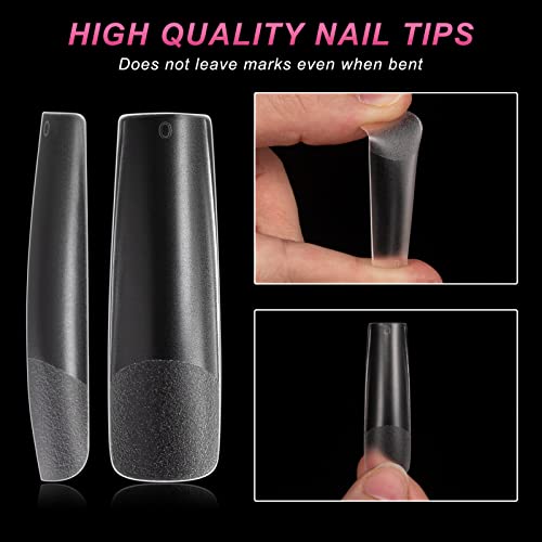 Sharp Square Acrylic Nail Design 24 Piece Set for Effortless Manicures - Image 4